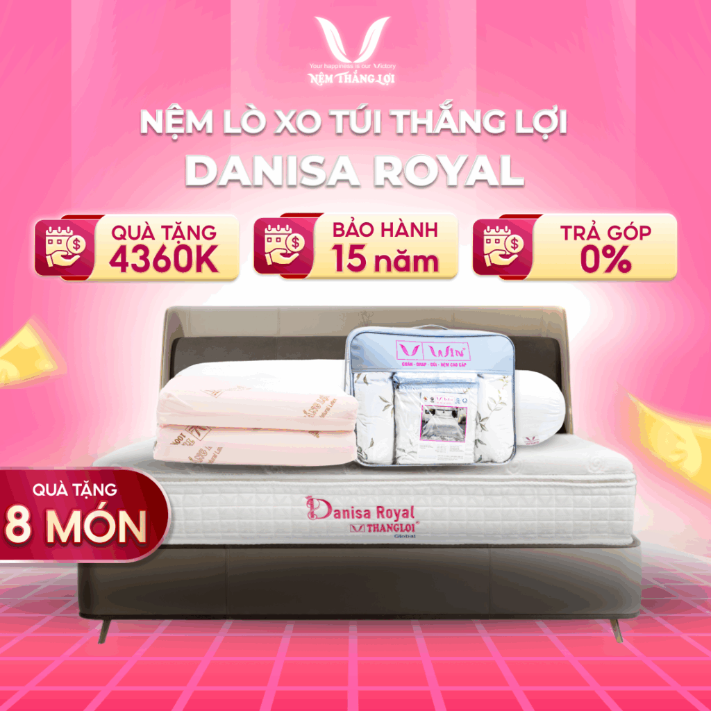 NỆM LÒ XO TÚI ĐỘC LẬP DANISA ROYAL