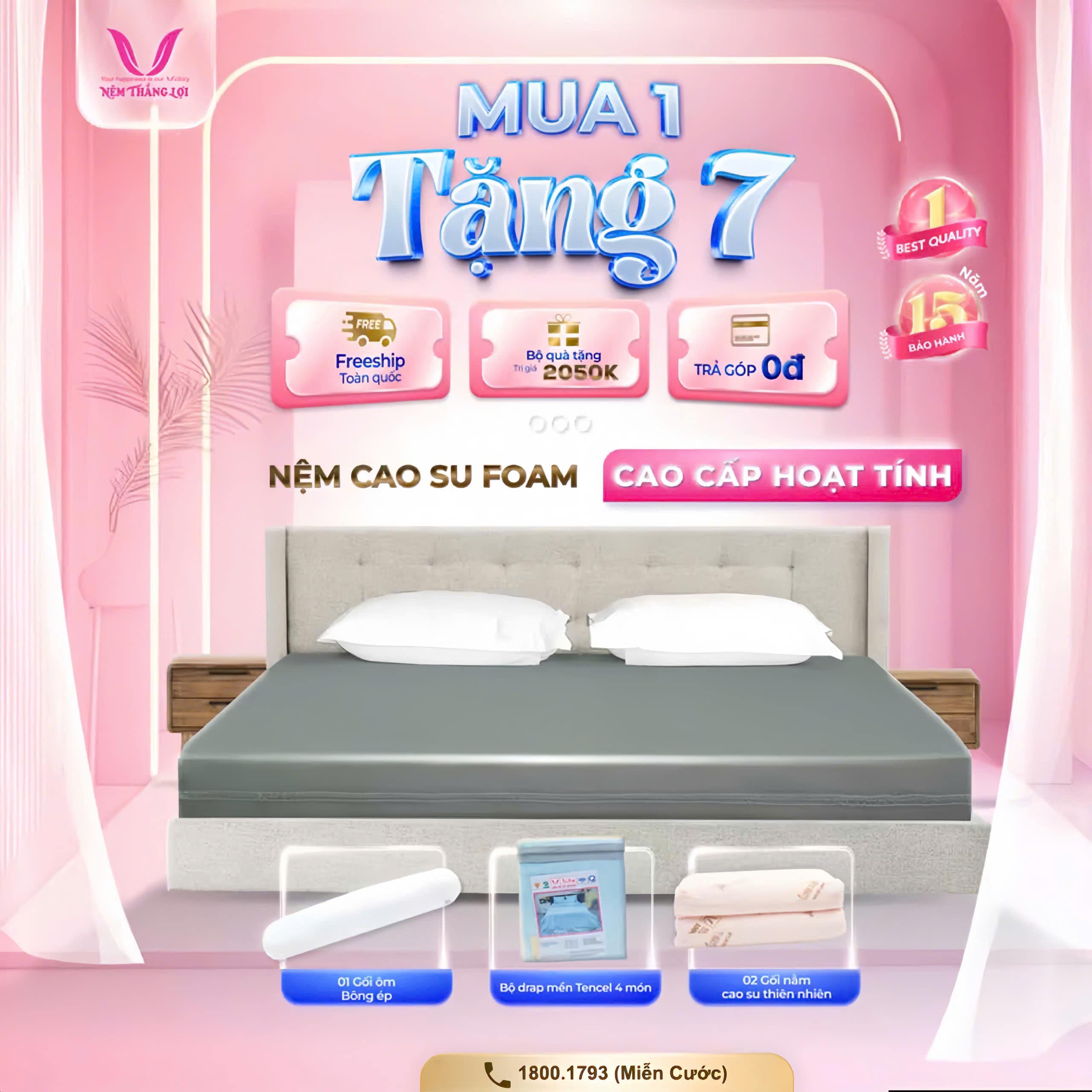 NỆM FOAM HOẠT TÍNH CAO CẤP THẮNG LỢI